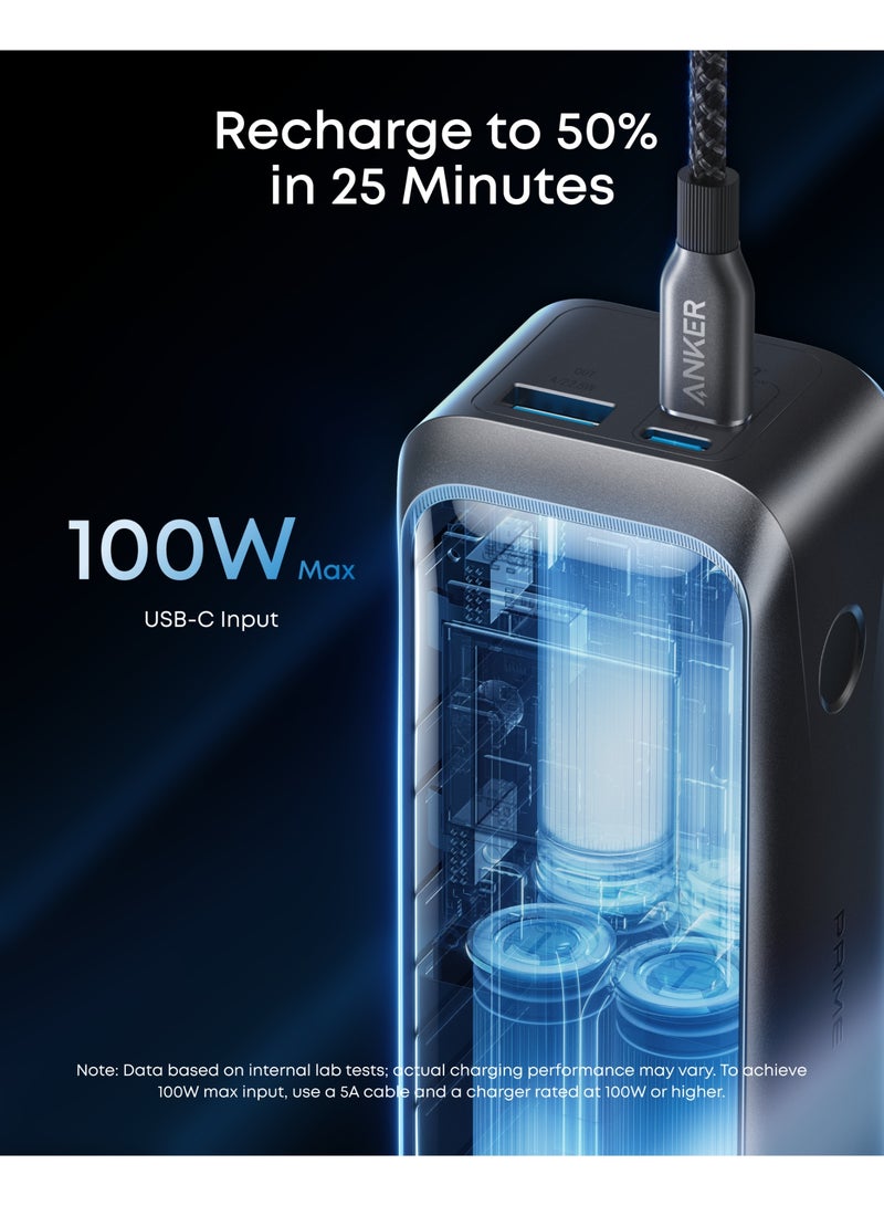 بانك الطاقة أنكر برايم، 20,100 مللي أمبير، شاحن محمول 3 منافذ مع 220 واط إخراج، شحن ثنائي الاتجاه، معتمد للطيران، تحكم عبر التطبيق، لهواتف سلسلة 17/16/15، والمزيد، قاعدة الشحن غير مدرجة - Image 5